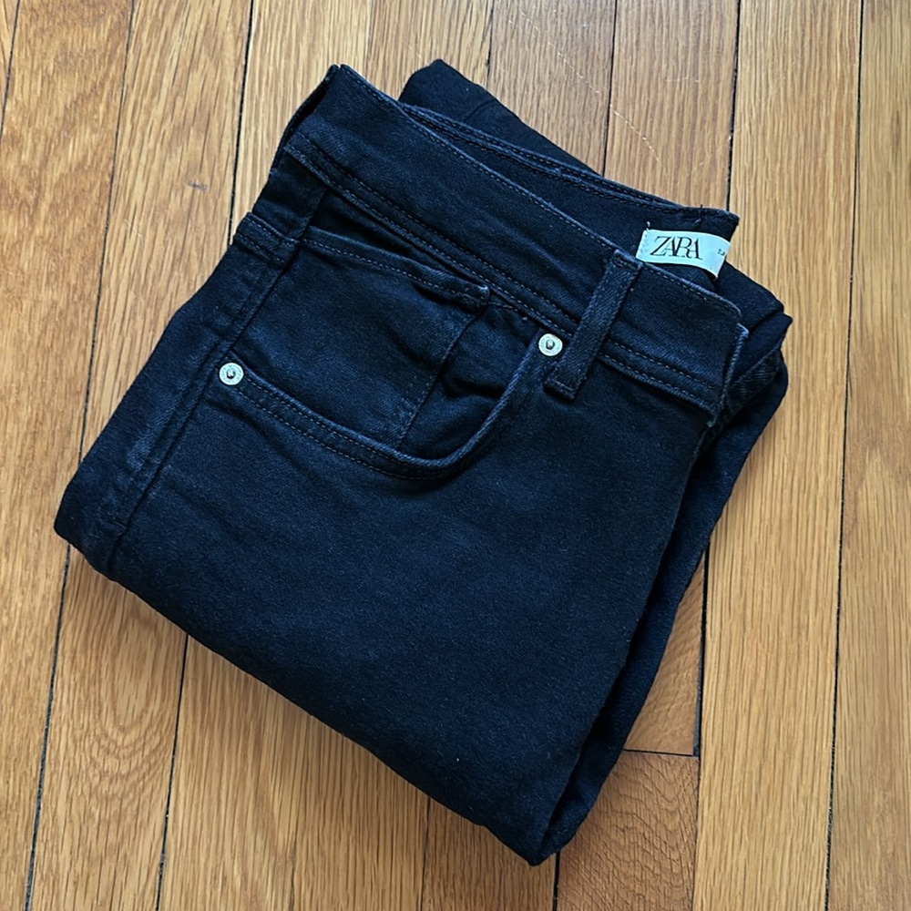 Men’s Zara Cropped Skinny Black Wash with Stretch